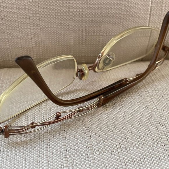 Charmant Women Eyeglasses Line Art Excellence Titan Half Rim Glasses Made Japan - Picture 6 of 12